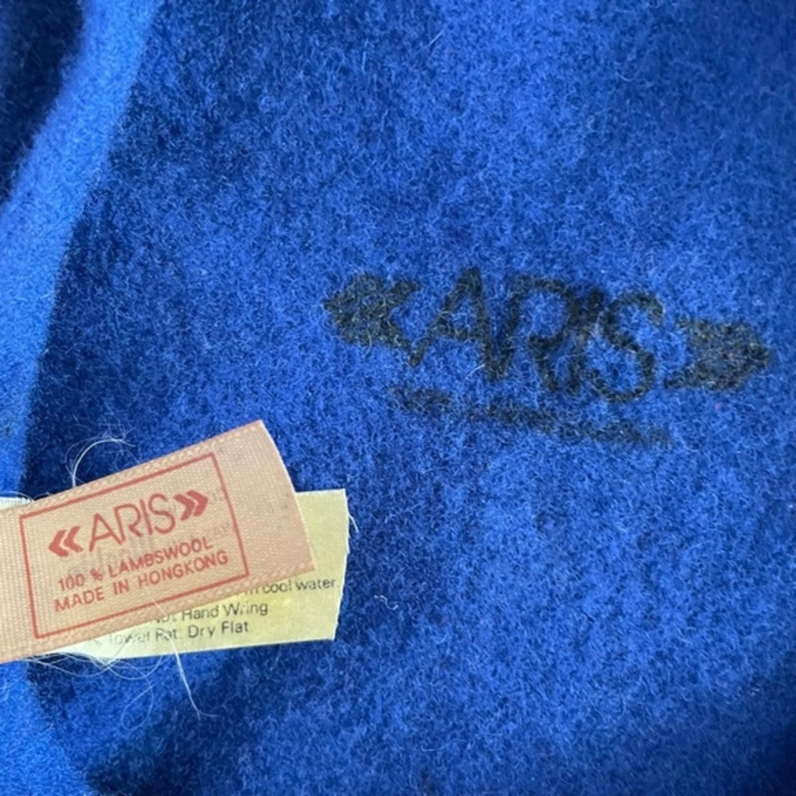 Vintage Vintage Aris Blue Lambswool Beret Size ONE SIZE - 4 Thumbnail