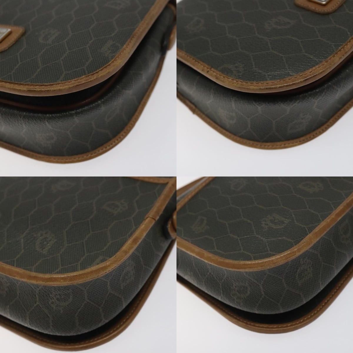 Dior DIOR Honeycomb Canvas Shoulder Bag Pvc Khaki Size ONE SIZE - 10 Thumbnail