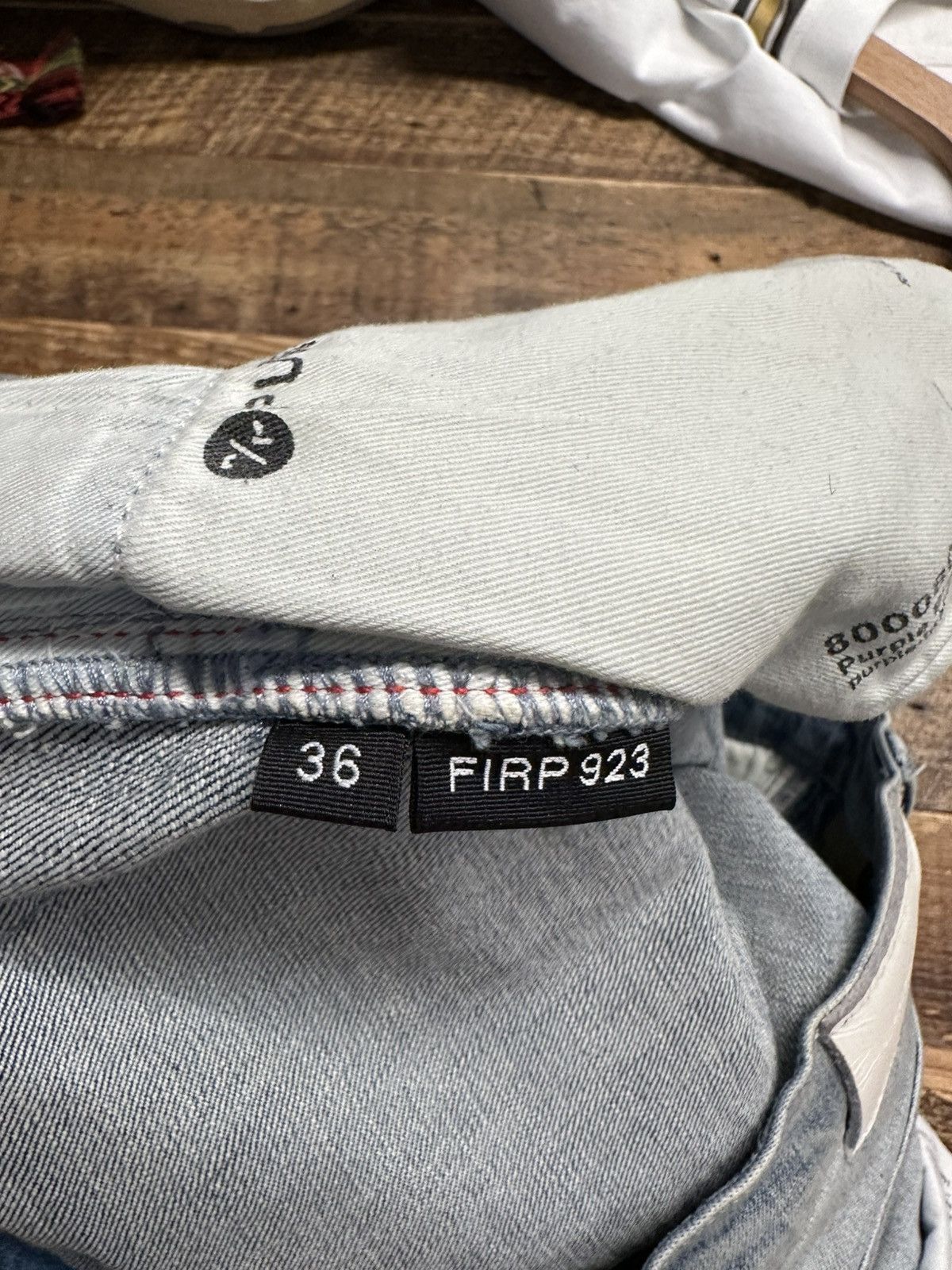 Purple Brand Purple Brand Red Stitch Blue Denim Jeans Size 36 Size US 36 / EU 52 - 5 Thumbnail