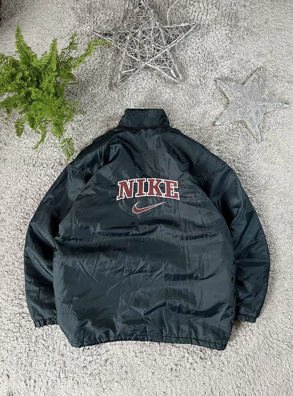 Nike × Vintage Vintage Nike 90s Rare Puffer Jacket Y2K Big Logo Swoosh Size US L / EU 52-54 / 3 - 1 Thumbnail