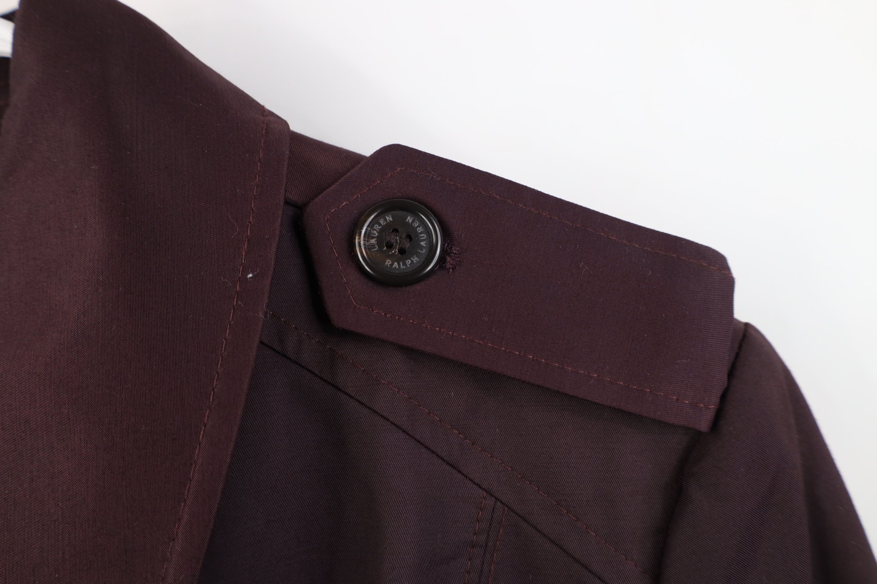 Polo Ralph Lauren Vintage Ralph Lauren Belted Trench Coat Rain Jacket Purple Size XXL / US 16-18 / IT 52-54 - 6 Thumbnail