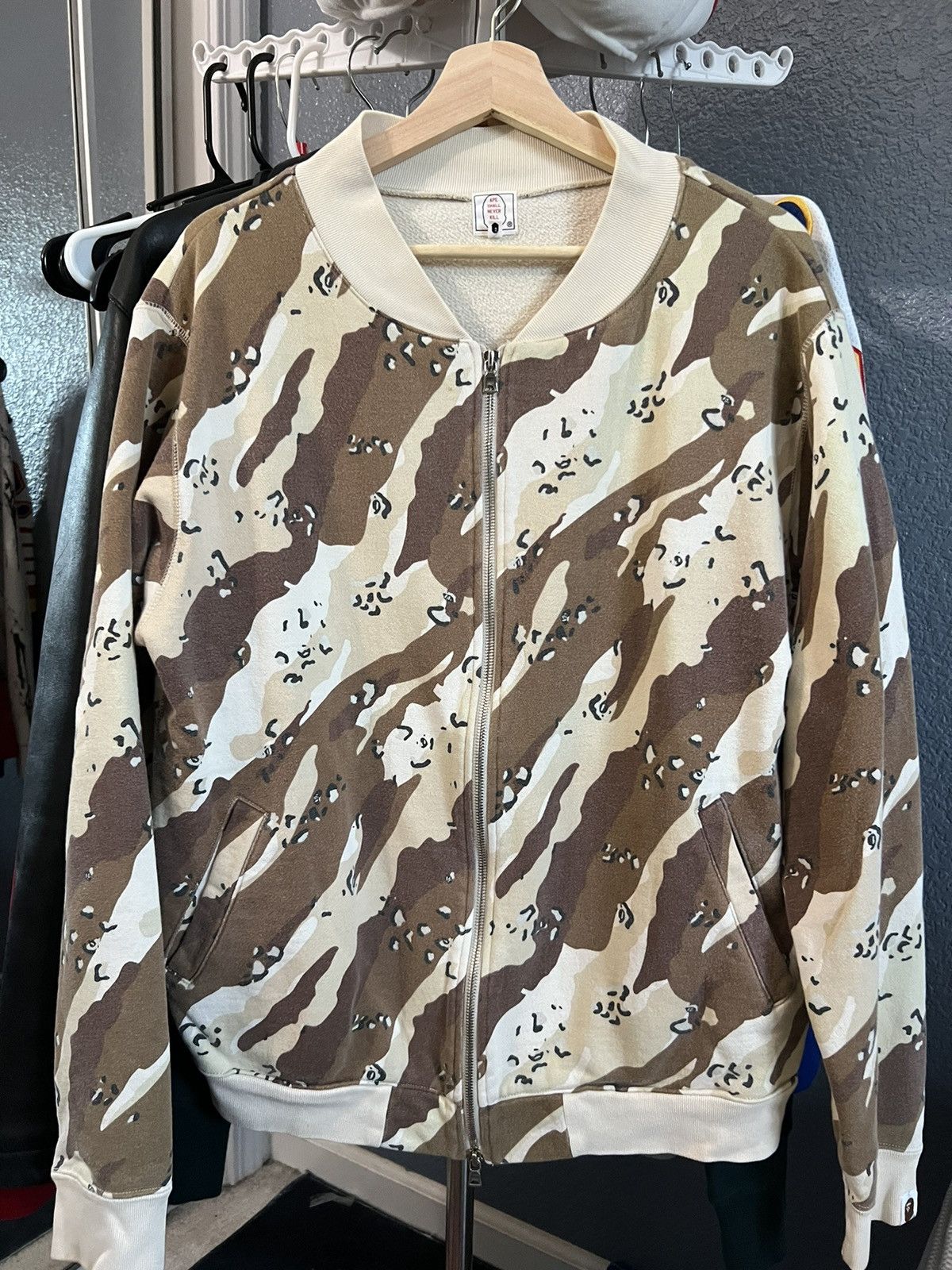 Vintage BAPE Fern Camo Jumper Size S