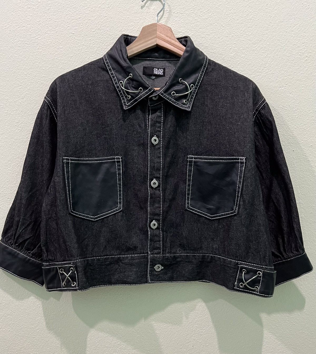 Japanese Brand Japanese Brand Glad News Punk Rock Style Denim Jacket Size M / US 6-8 / IT 42-44 - 2 Thumbnail