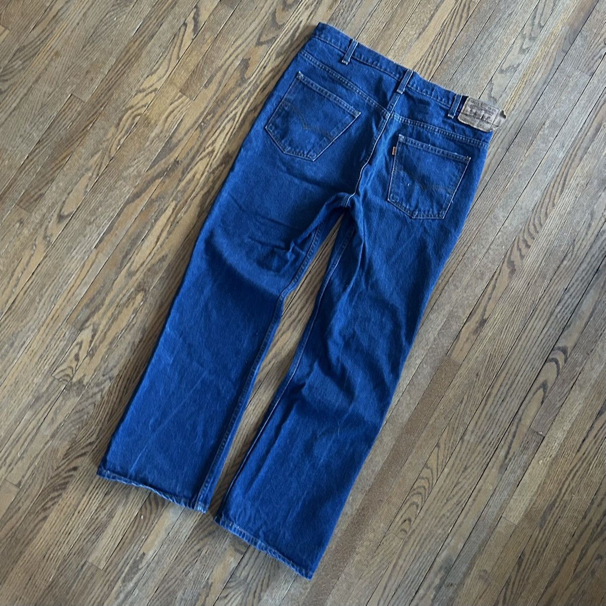 Levi's Vintage Clothing 1970s ORANGE TAB MADE IN USA 517 BOOTCUT JEANS Size US 38 / EU 54 - 2 Thumbnail