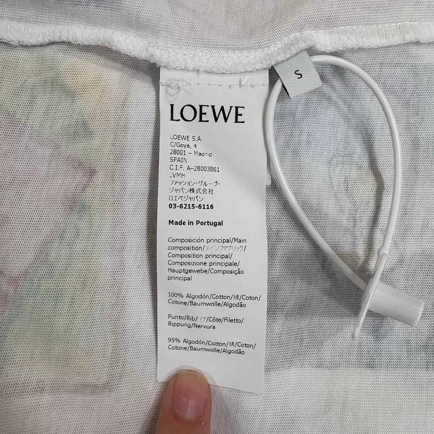 Louis Vuitton LOEWE FW21 Print Short Sleeve Tee Men's White S Size US S / EU 44-46 / 1 - 4 Thumbnail