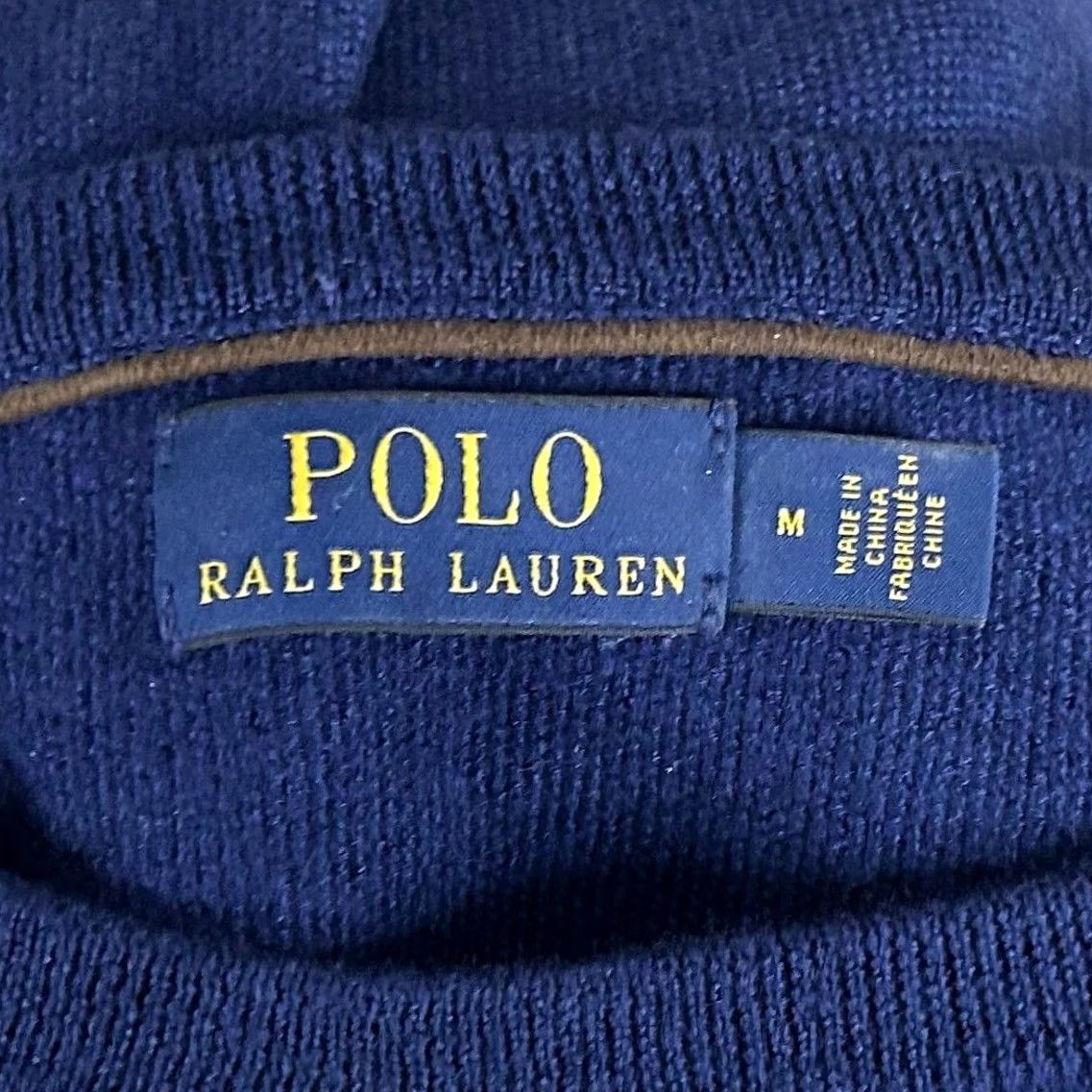 Polo Ralph Lauren Polo Ralph Lauren Medium Slim Fit Sweater Merino Wool Silk Navy Blue Crewneck Size US M / EU 48-50 / 2 - 3 Thumbnail
