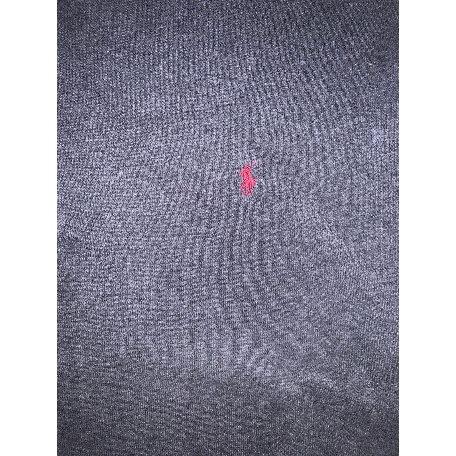 Polo Ralph Lauren Polo Ralph Lauren 2XL Tall Quarter Zip Sweater Dark Grey Red Size US XXL / EU 58 / 5 - 3 Thumbnail