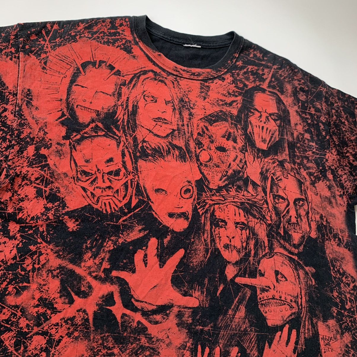Band Tees Vintage Slipknot Overprint Tee Size US XL / EU 56 / 4 - 5 Thumbnail
