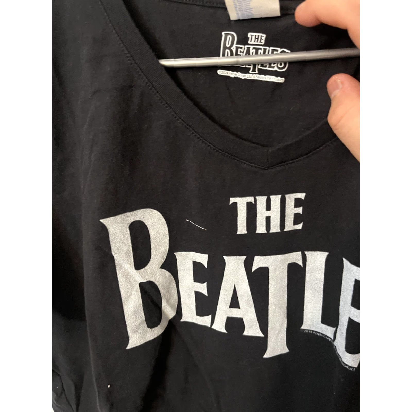 Vintage VINTAGE The Beatles Shirt Womens 2XL Black V-Neck Shirt/Top Size XXL / US 16-18 / IT 52-54 - 4 Thumbnail
