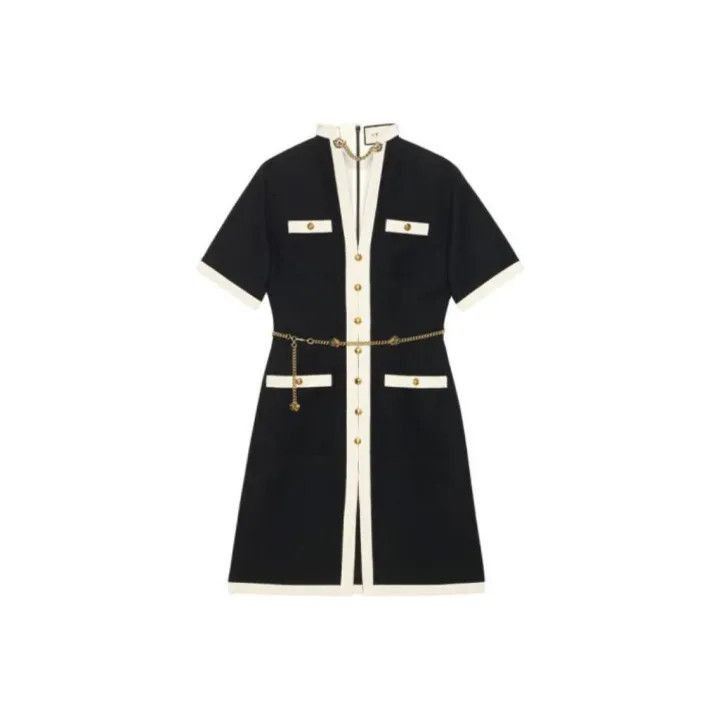 Gucci Gucci SS20 Belted Button-Up Short Sleeve Dress-2507 Size L / US 10 / IT 46 - 7 Thumbnail
