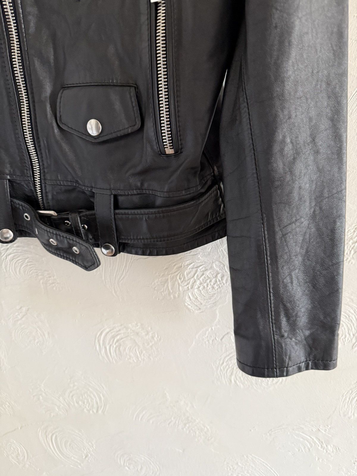 Celine × Hedi Slimane Grail — Celine SS19 biker leather jacket runway Size US S / EU 44-46 / 1 - 12 Thumbnail