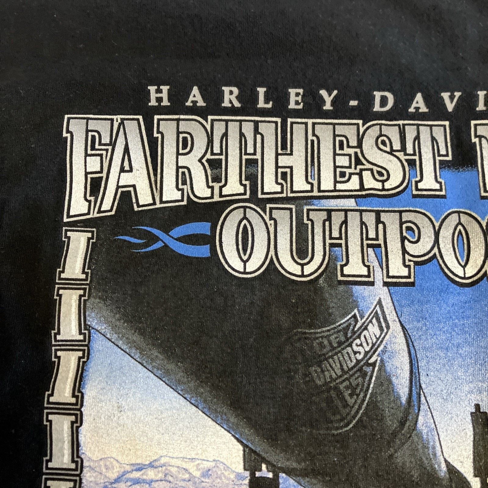 Harley Davidson Vtg Harley-Davidson Fairbanks Alaska Wolves Graphic Size XL Size US XXL / EU 58 / 5 - 21 Thumbnail