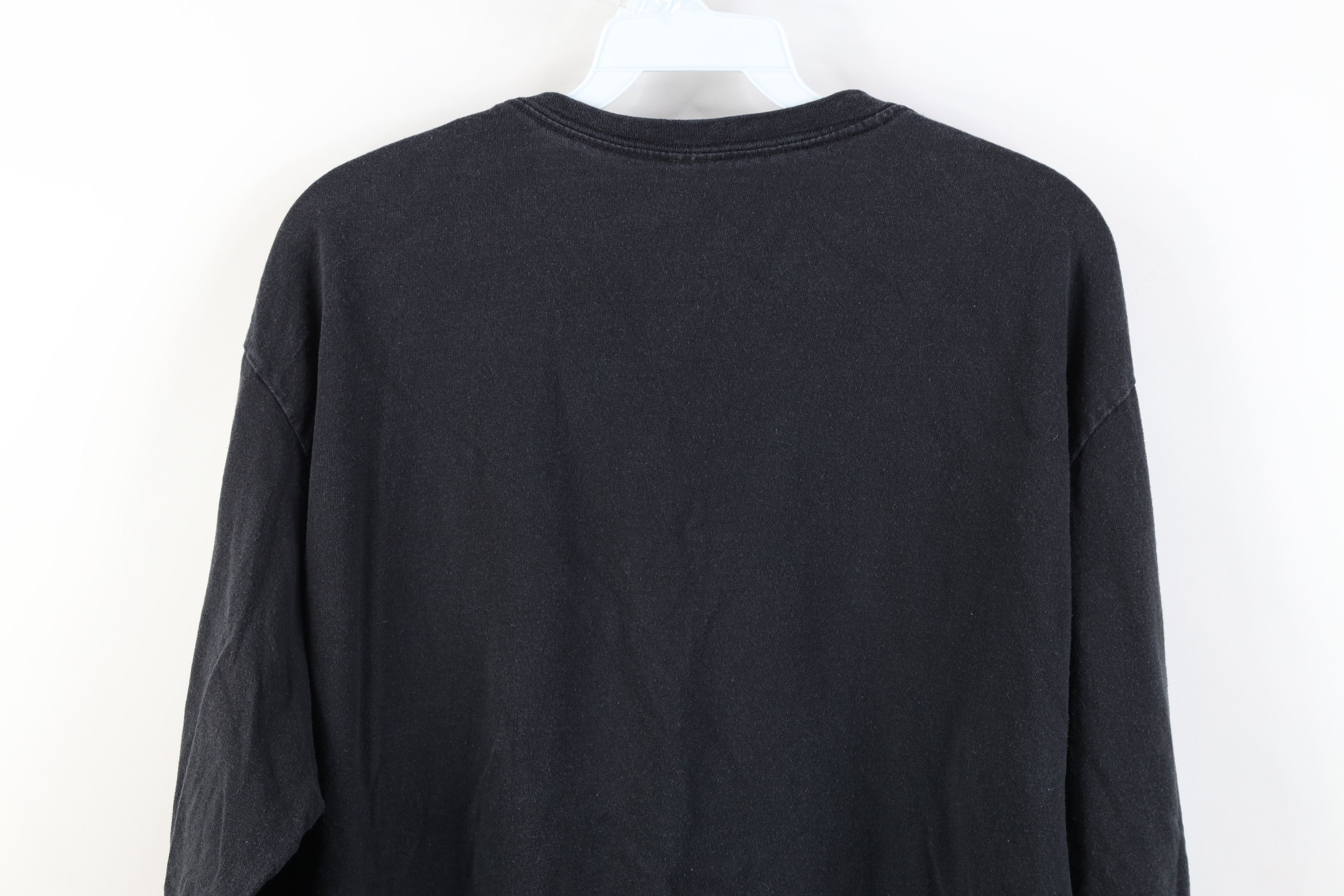 Vintage Vintage 90s Y2K Streetwear Long Sleeve T-Shirt Black Cotton Size US L / EU 52-54 / 3 - 12 Thumbnail