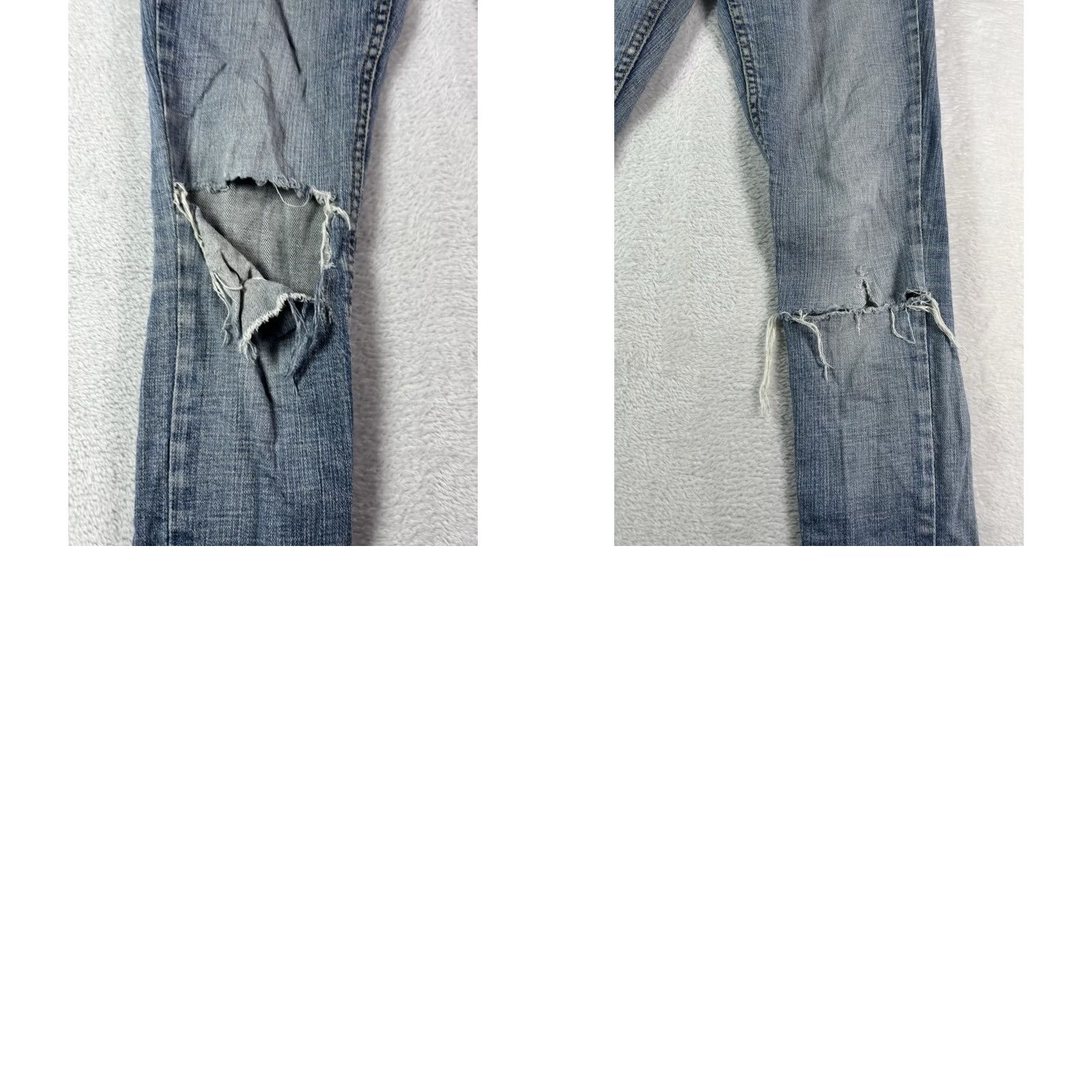 Levi's Levi's 524 Jeans Women's Regular Straight Distressed 90s City Retro Blue Denim Cotton Elastane Size 1 30w 28.5in Inseam 5-Pocket Logo Casual Size 25" / US 0 / IT 36 - 9 Thumbnail