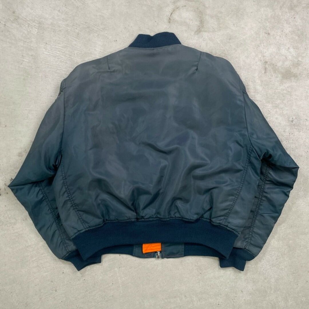 Alpha Industries Reversible 90s MA-1 Bomber jkt US army navy military usa Size US L / EU 52-54 / 3 - 6 Thumbnail
