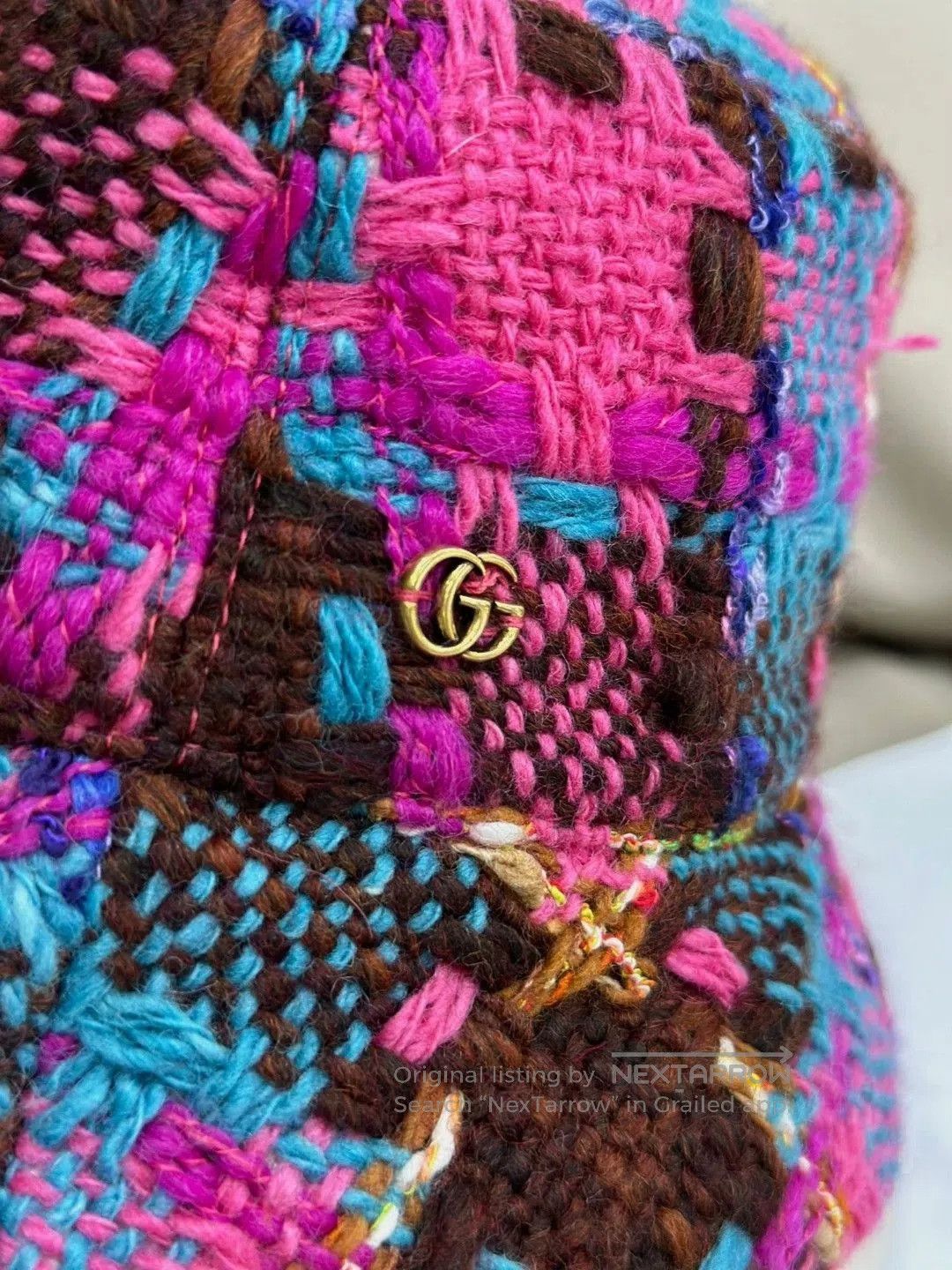 Gucci Gucci Colorful Tweed Bucket Hat. Size ONE SIZE - 4 Thumbnail