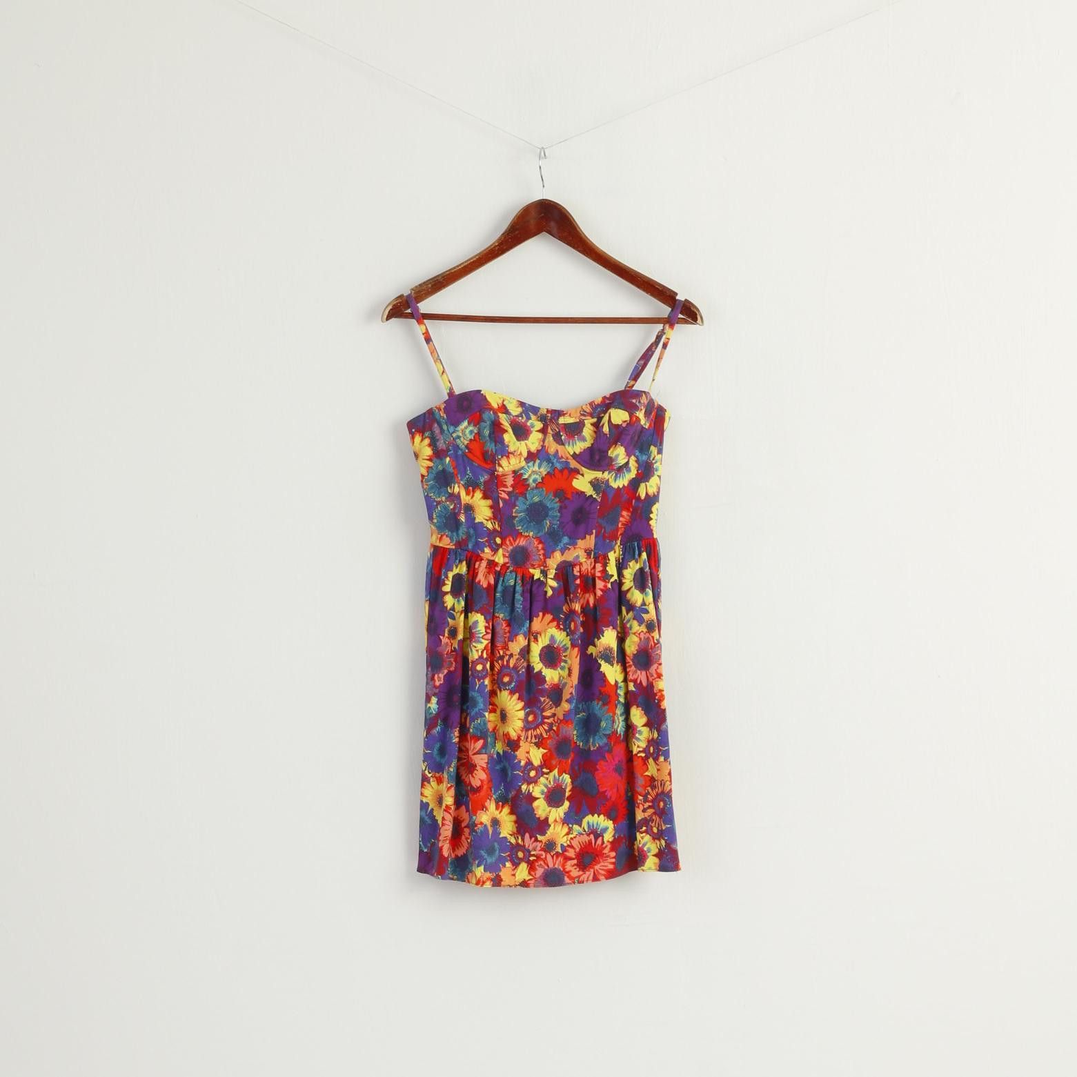 Other H by Henry Holland Women 10 S Dress Purple Floral 9011 Size S / US 4 / IT 40 - 2 Thumbnail