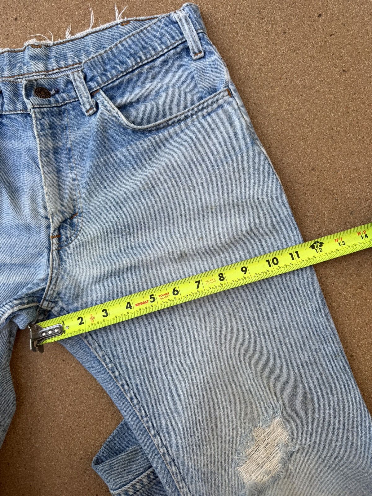 Levi's Vtg 80’s Levi’s 684 Orange Tab Bellbottom Flare Jeans 31x31 Size US 31 - 13 Thumbnail