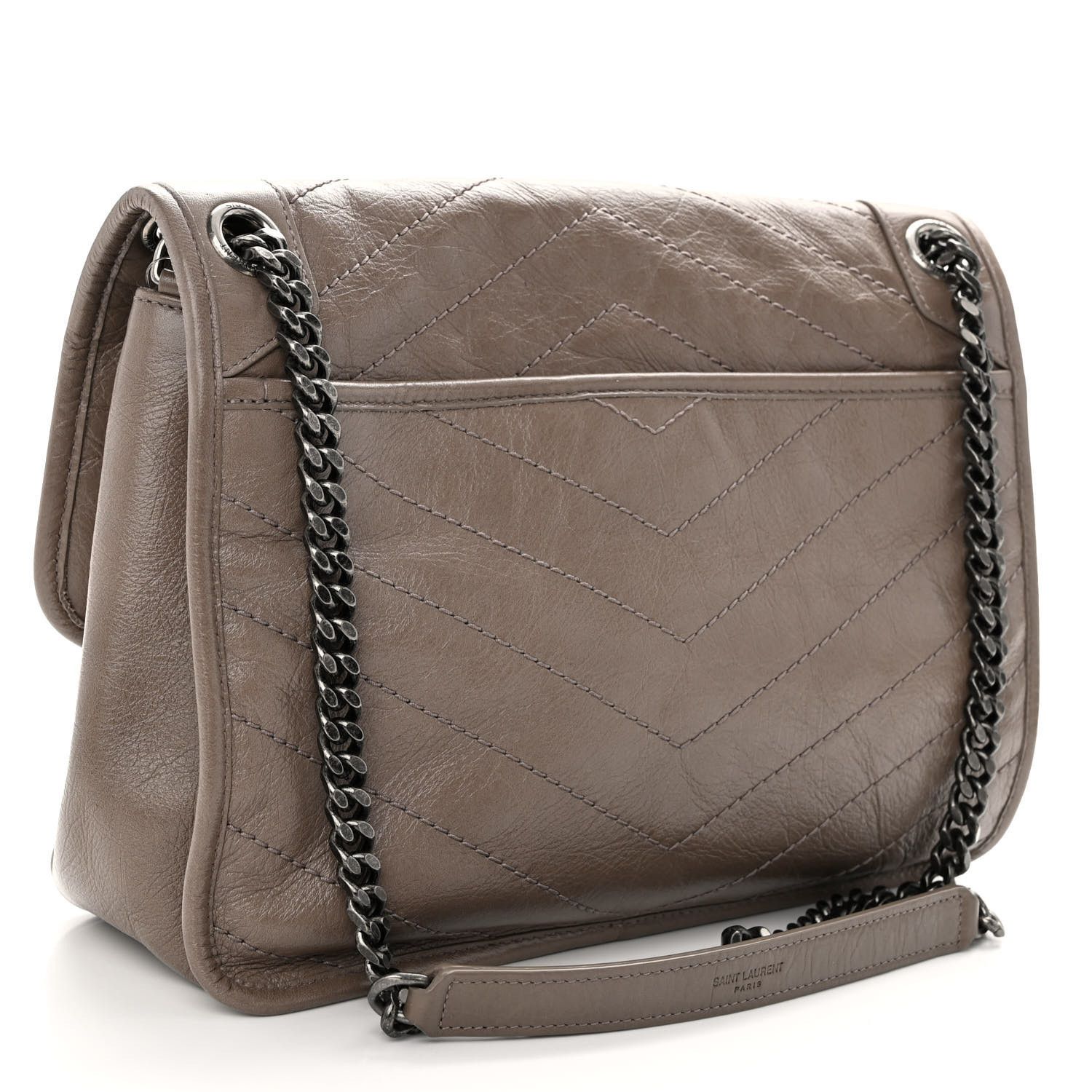 Saint Laurent Paris o1b1hav110924 Size: OS / Niki Medium Leather Bag Dark Brown Size ONE SIZE - 3 Thumbnail