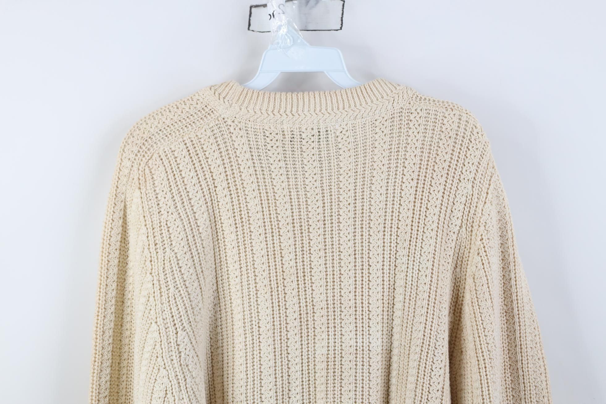 Vintage Vintage 90s Streetwear Chunky Ribbed Knit Crewneck Sweater Size US M / EU 48-50 / 2 - 10 Thumbnail