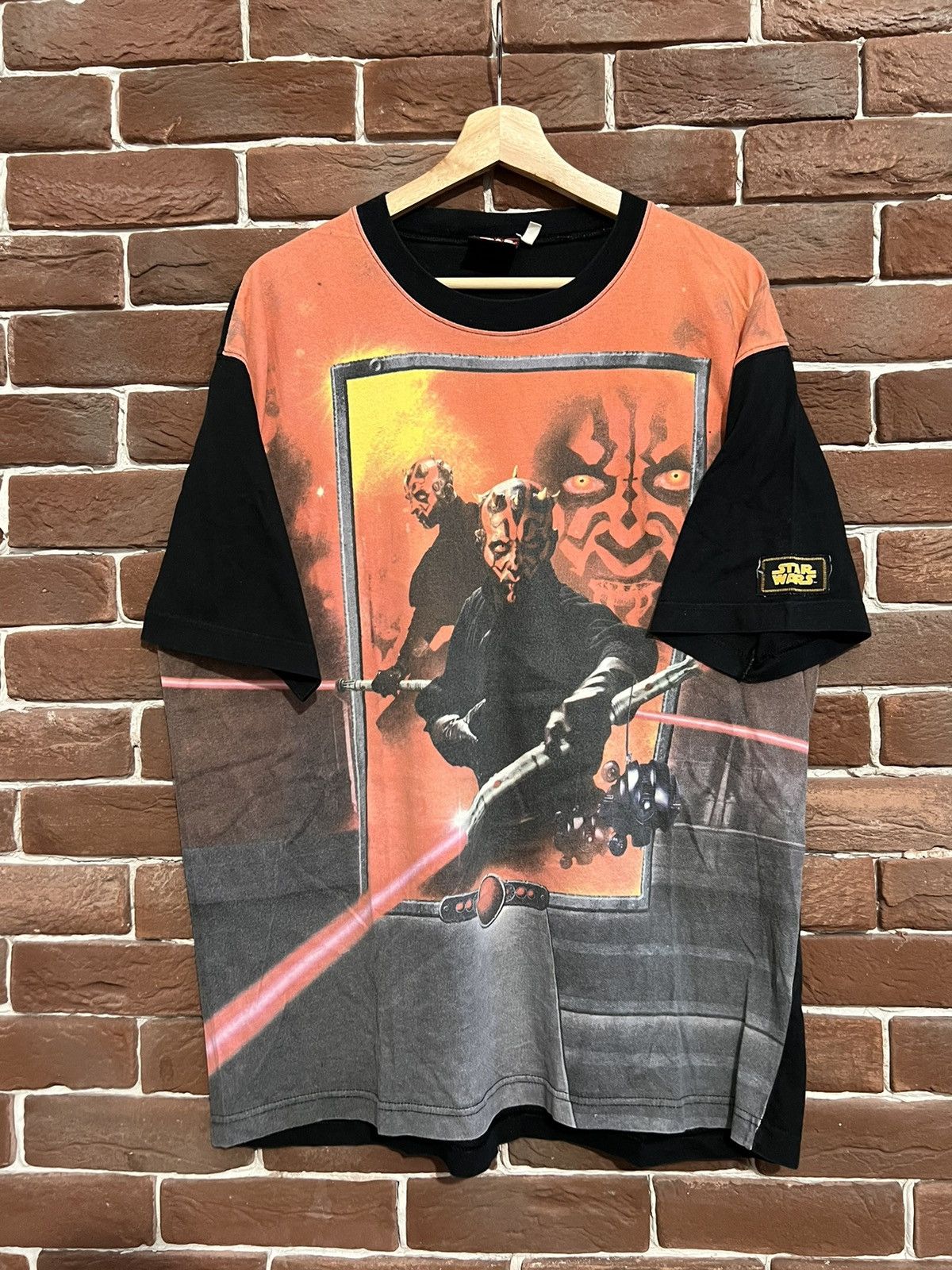 image of Movie x Star Wars Vintage 90's Star Wars Darth Maul Tshirt Tatooine Anakin, Men's (Size XL)