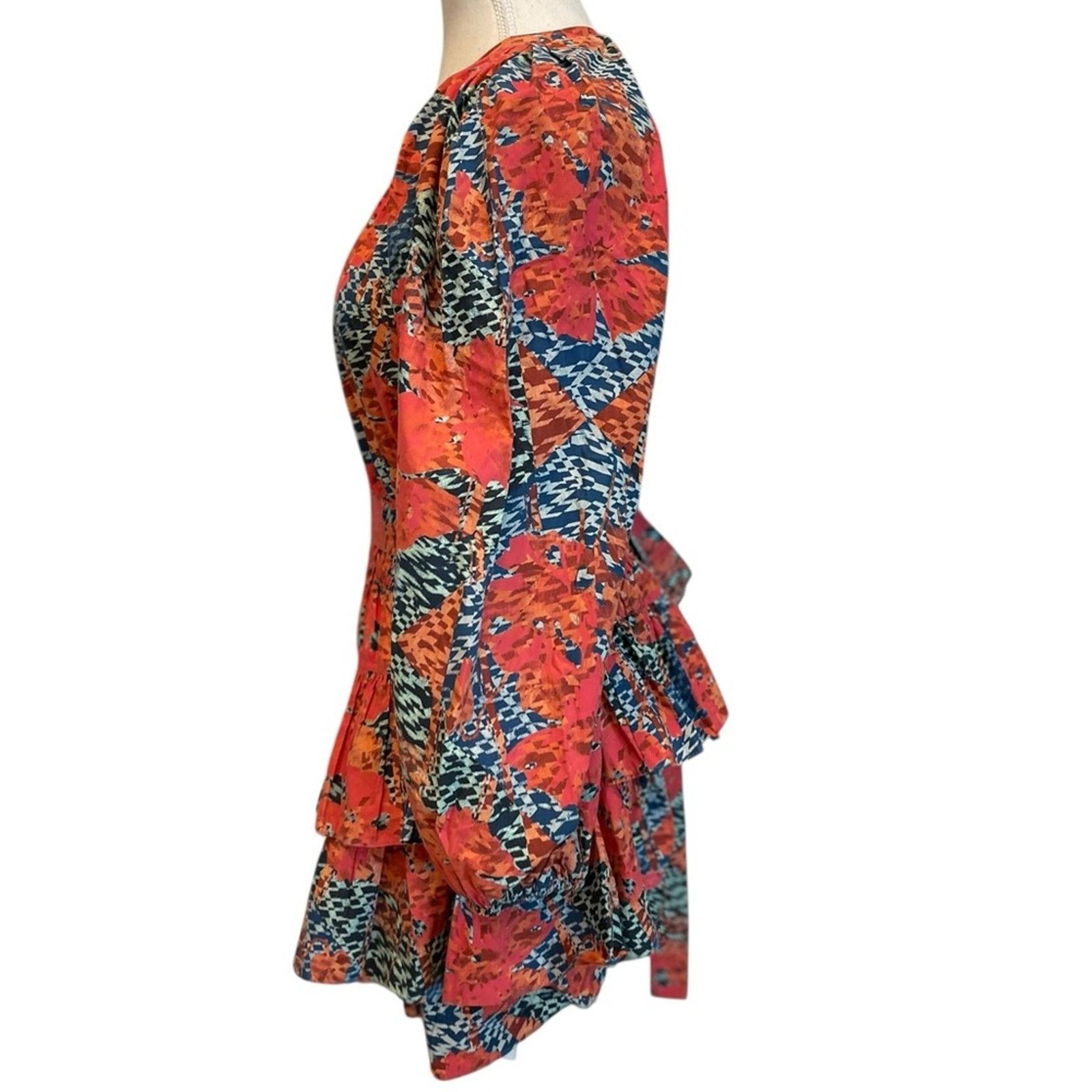 Ulla Johnson ULLA JOHNSON Miranda Tiered Tie-waist Mini Dress Size:8 Size M / US 6-8 / IT 42-44 - 6 Thumbnail