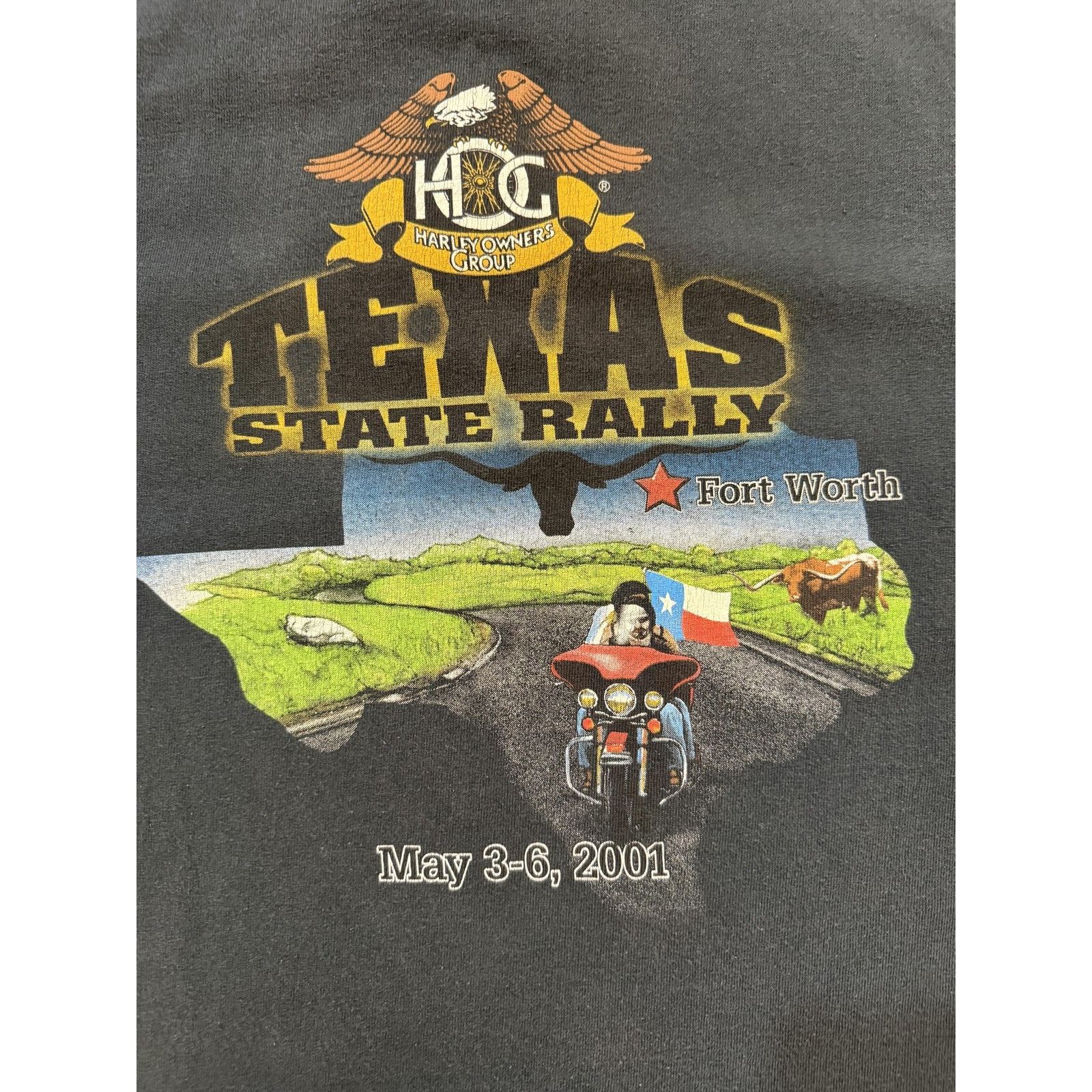 Harley Davidson VINTAGE Harley-Davidson XL Owners Group TX State Rally 2001 Size US XL / EU 56 / 4 - 8 Thumbnail