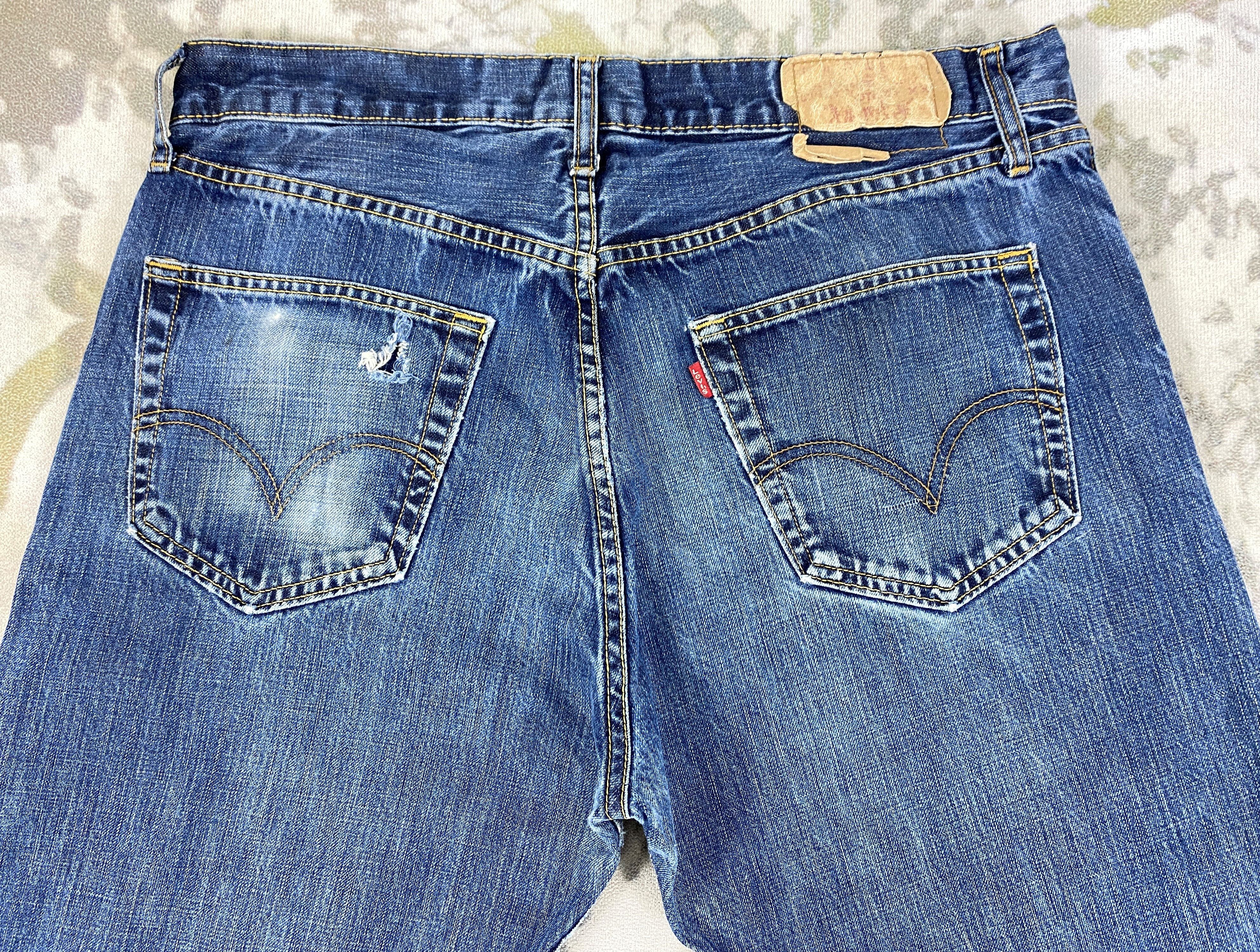 Levi's 90's Blue Vintage Levi's 501 USA Jeans 35x29.5 Denim -JN1590 Size US 33 - 4 Thumbnail