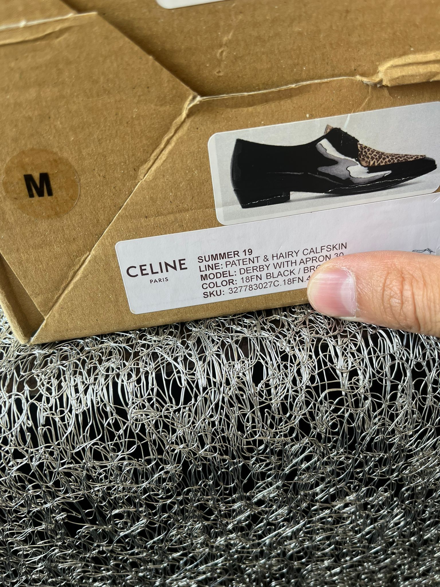 Celine Patent Leather Derby With Apron 30 in Black / Brown Size US 11 / EU 44 - 6 Thumbnail