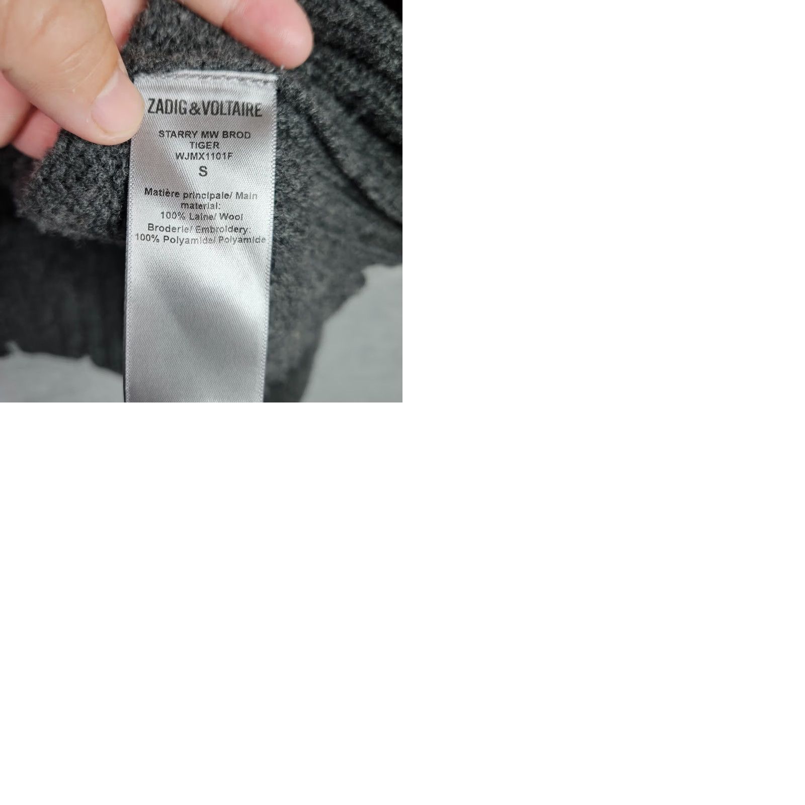 Zadig & Voltaire Zadig & Voltaire Distressed Sweater Starry Intarsia Tiger Women's Size S Wool Size S / US 4 / IT 40 - 10 Thumbnail