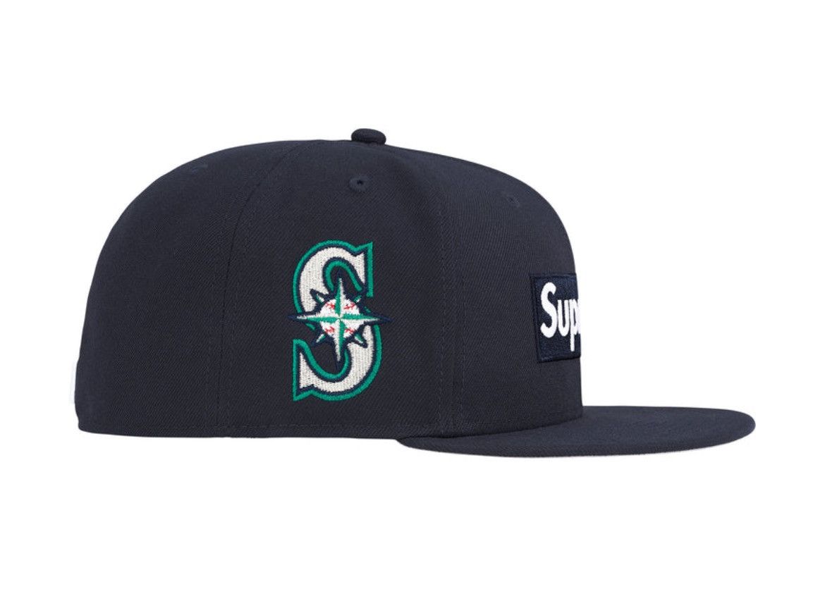 MLB × Supreme 7 1/2 Supreme/MLB Team Box Logo New Era Seattle Mariners Hat Size ONE SIZE - 3 Thumbnail