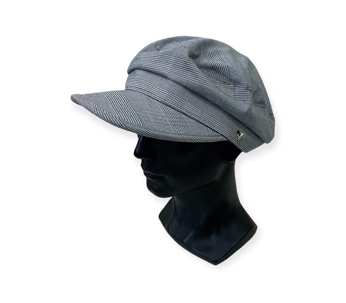 image of Frees Mart Plaid Tartan Hatcap in Grey, Men's