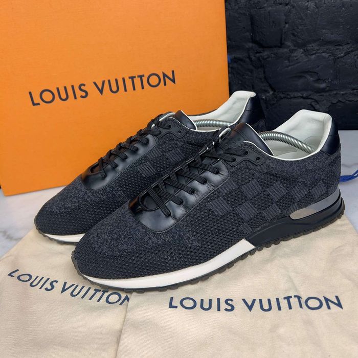 Louis Vuitton Black Mesh and Damier Graphite Canvas Runaway Sneakers Size  42 Louis Vuitton