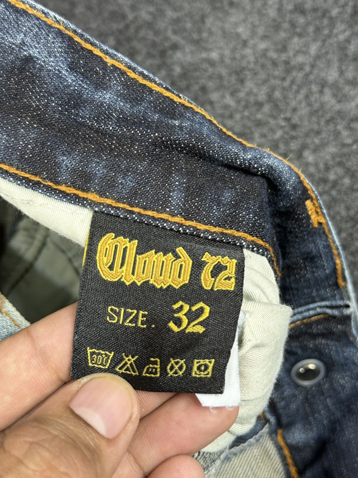 Japanese Brand × Vintage Japanese brand CLOUD72 jeans embroidery cross cemetery jeans Size US 32 / EU 48 - 5 Thumbnail