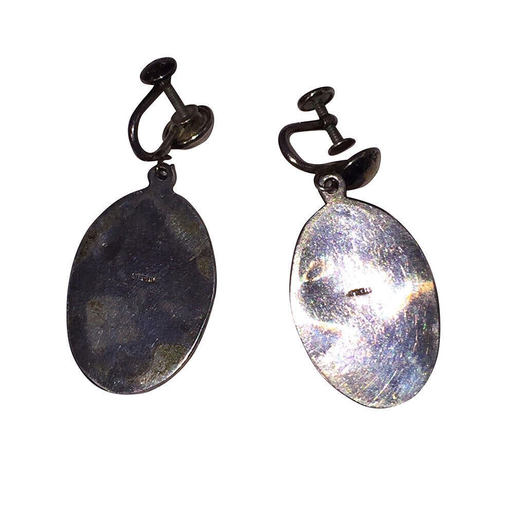 Handmade Sterling Painted Desert Jasper Necklace Earrings & Ring Set Size ONE SIZE - 9 Thumbnail