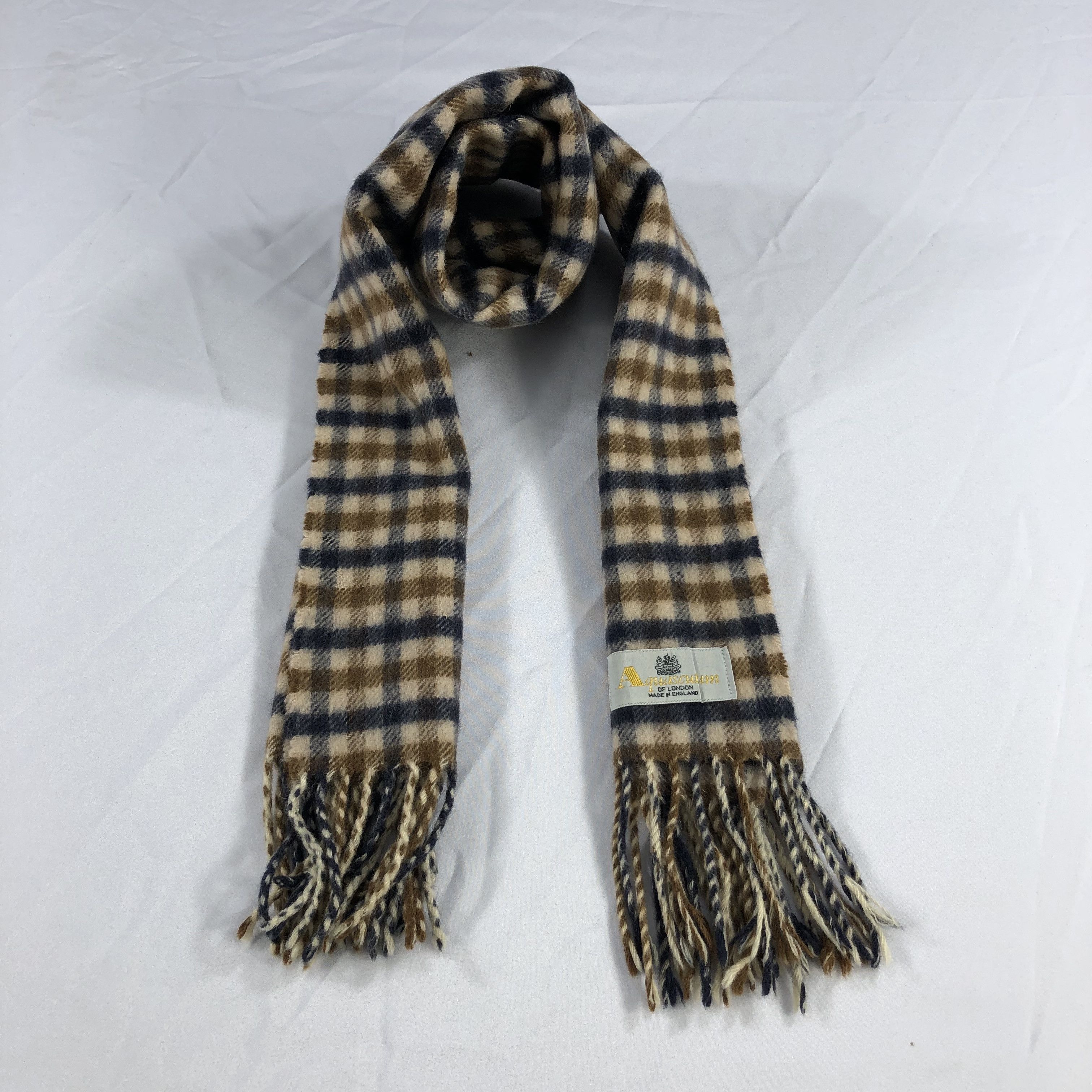 Aquascutum Aquascutum Iconic Gingham Cashmere Scarf Muffler V1042 Size ONE SIZE - 1 Thumbnail