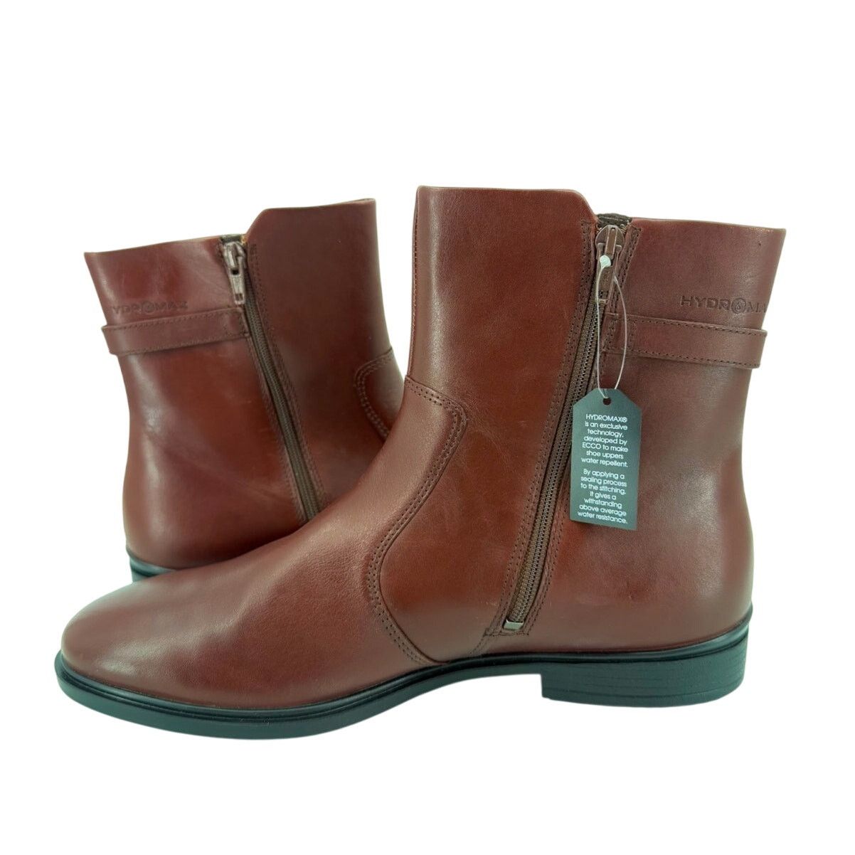Ecco NWT Ecco Women's Mink Brown Leather Touch 15 Buckle Boots Size US 10 / IT 40 - 3 Thumbnail