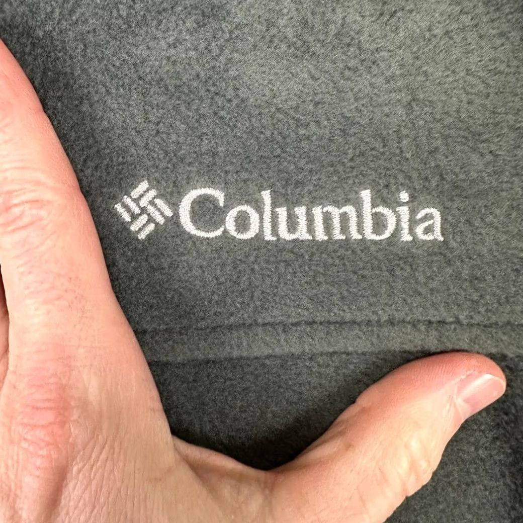 Logo 7 Columbia Fleece Full Zip Jacket Adult Small Gray Pocket Logo Mens Size US S / EU 44-46 / 1 - 6 Thumbnail