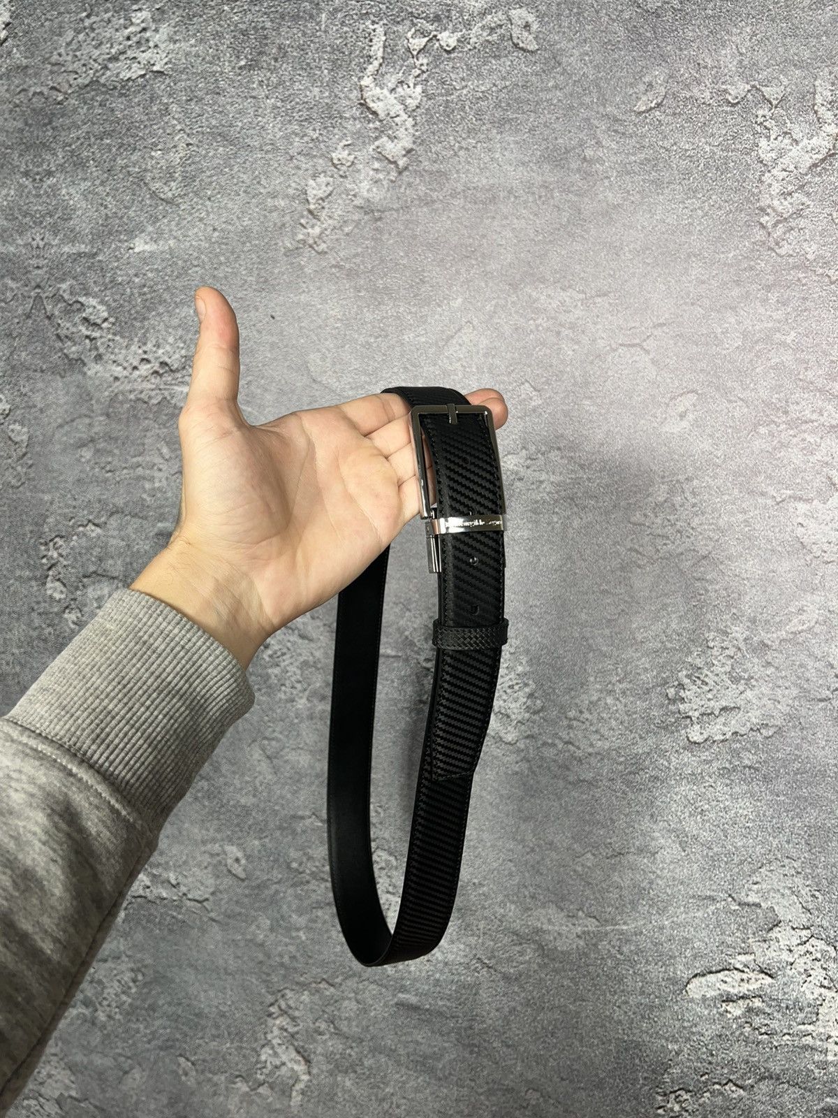 Ermenegildo Zegna Ermenegildo Zegna Leather Belt With Logo One Size Size ONE SIZE - 1 Thumbnail