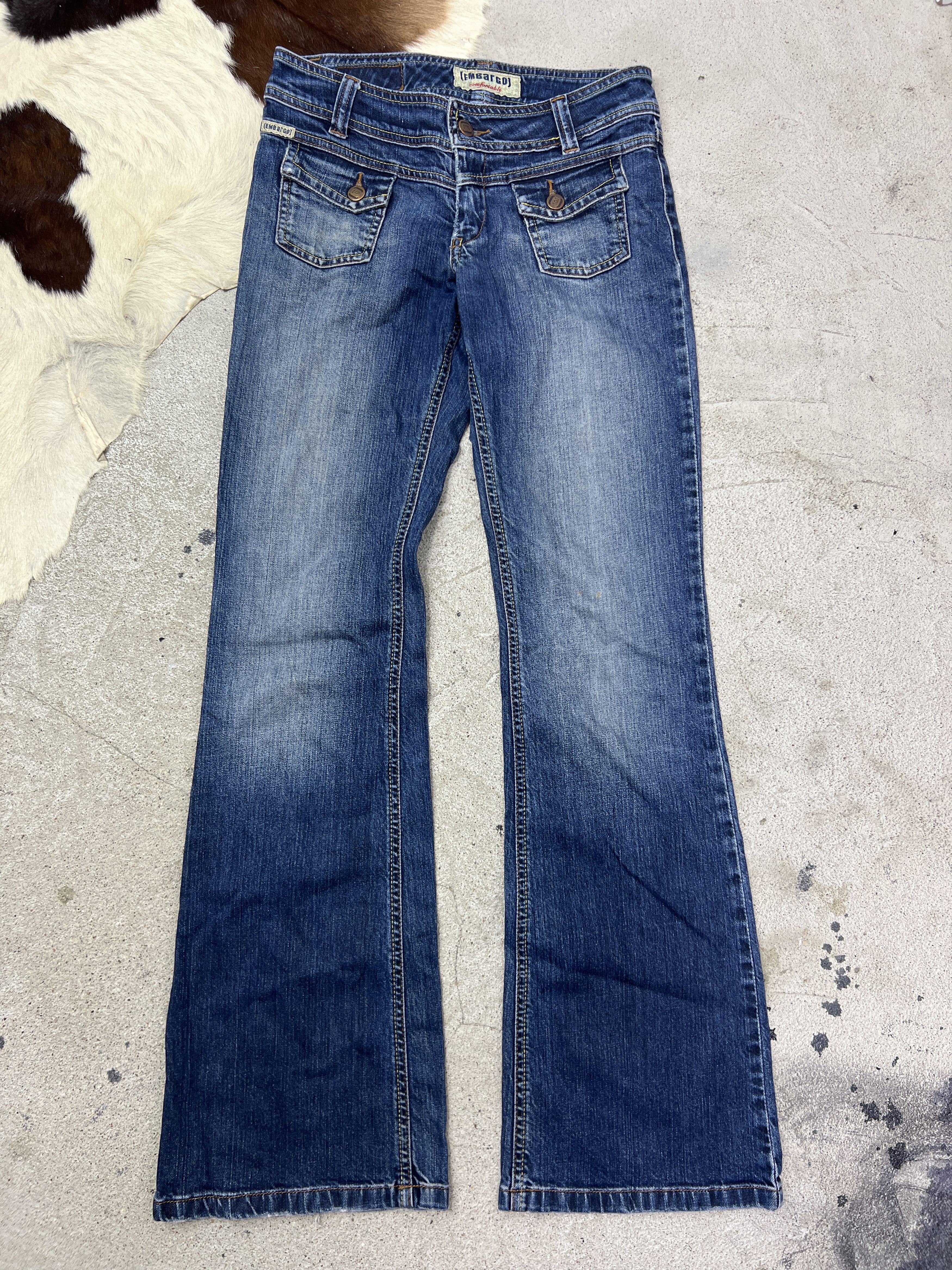 Vintage Vintage Denim Casual Streetwear Flared Jeans Y2K Size 25" / US 0 / IT 36 - 2 Thumbnail