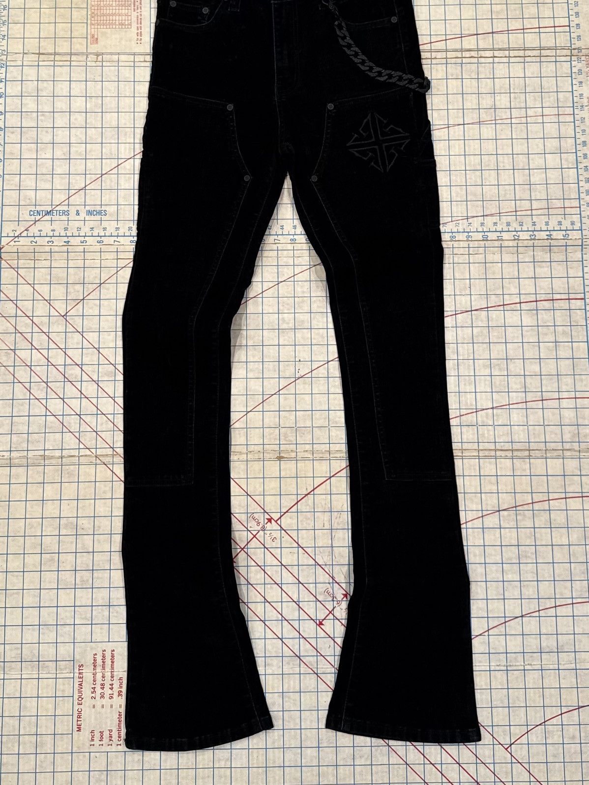 GUAPI Guapi Velour Double Knee Pants Black Mens Size 30 Stacked Size US 30 / EU 46 - 3 Thumbnail