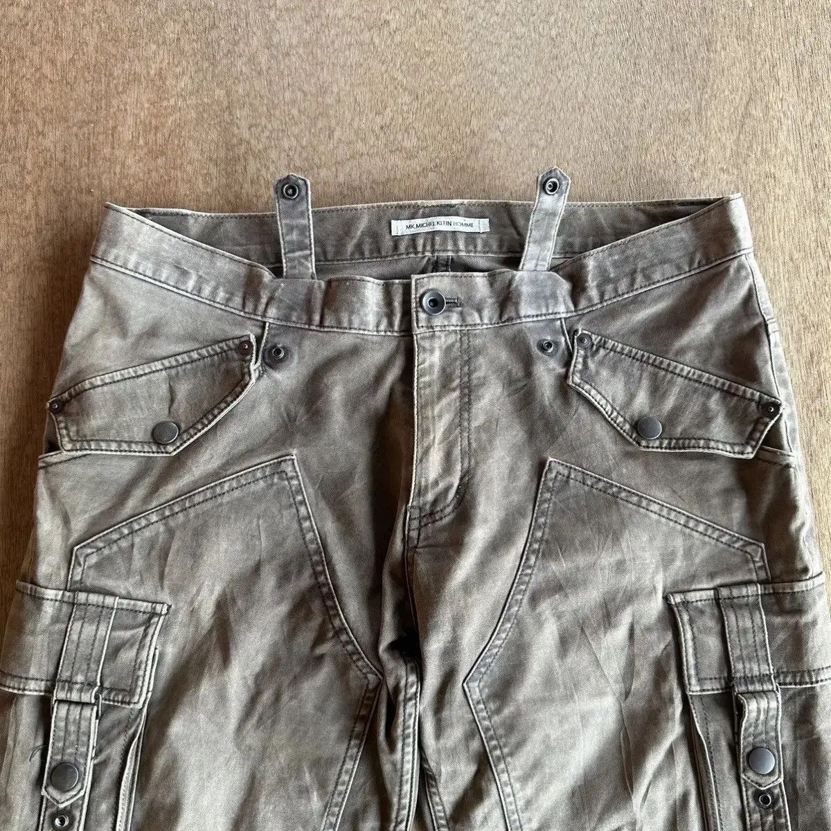 Selected Homme FLARES/BOOTCUT VTG DOUBLE KNEE RARE BONDAGE PUNK JAPAN PANTS Size US 33 - 13 Thumbnail