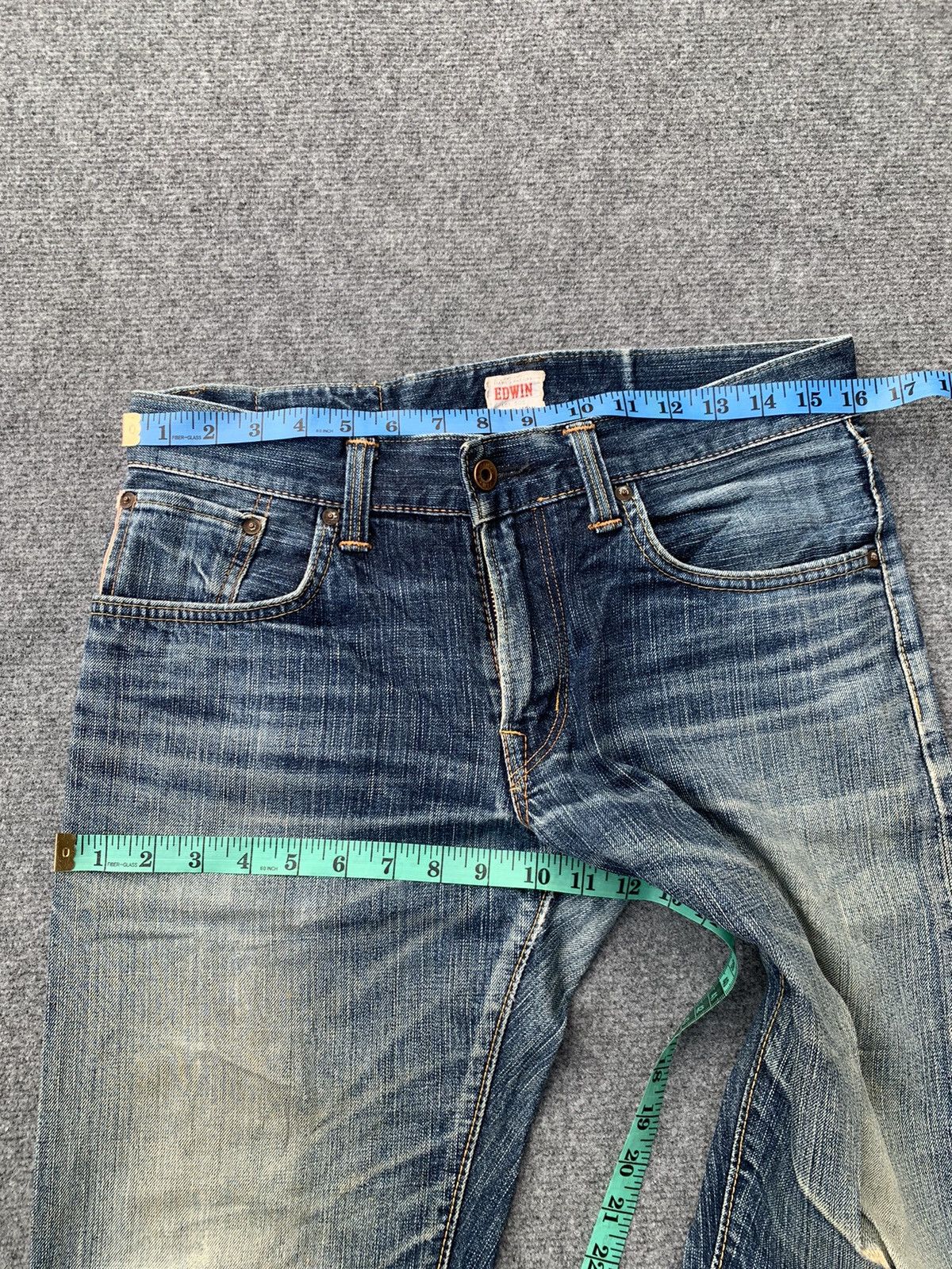Edwin Distressed Edwin selvedge nice faded blue. Size US 32 / EU 48 - 5 Thumbnail