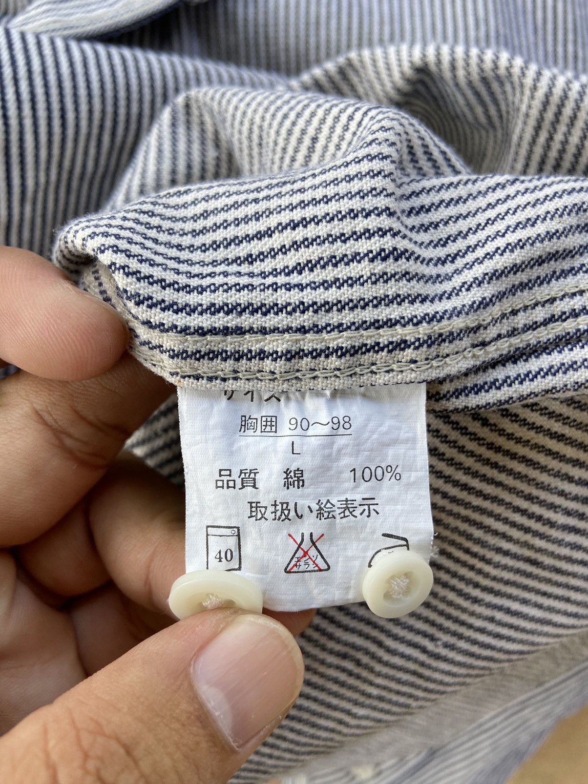 Japanese Brand × Seventh × Vintage Vintage Seventh club hickory shirt Size US M / EU 48-50 / 2 - 9 Thumbnail