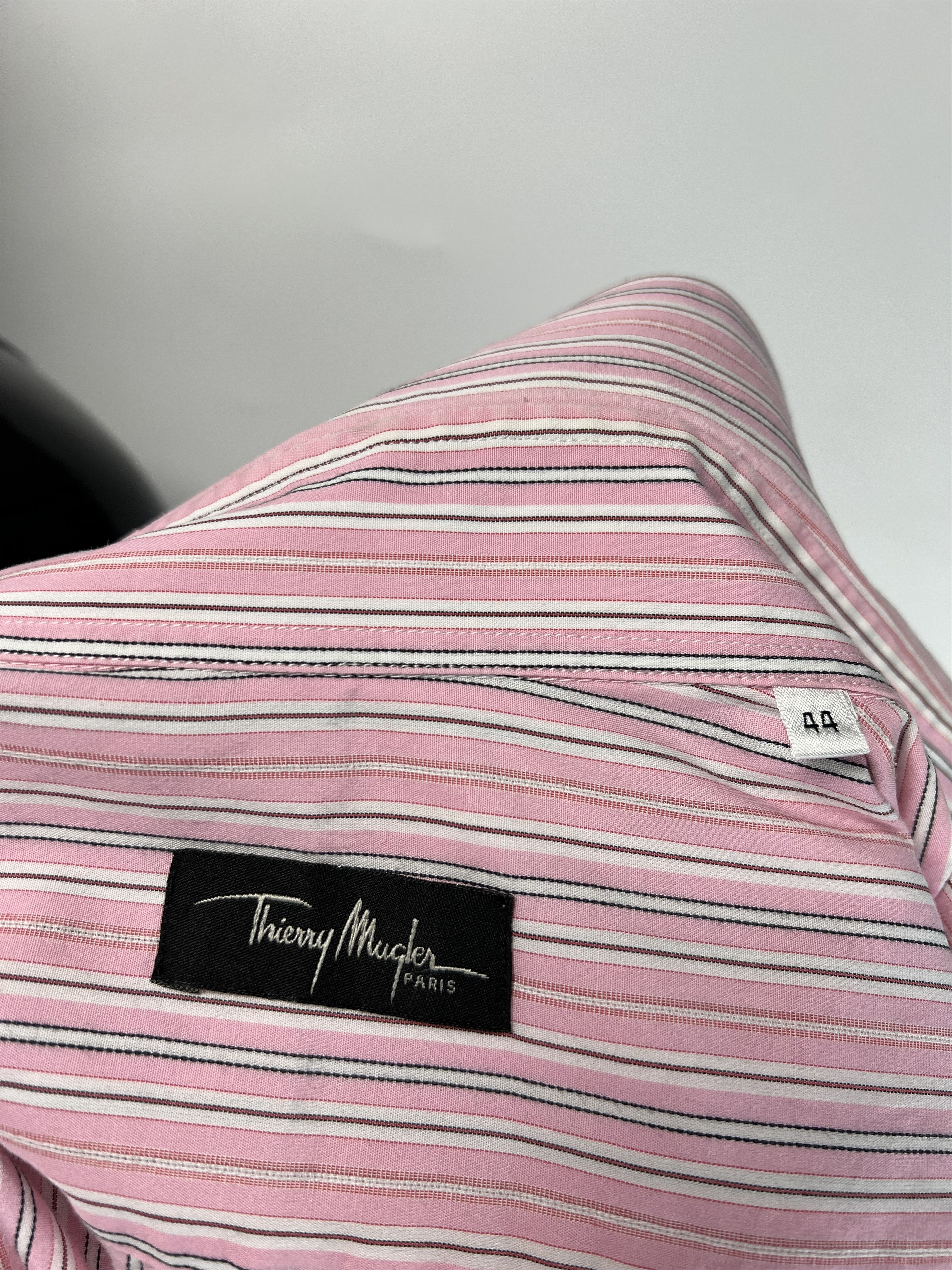 Thierry Mugler Thierry Mugler Striped Long Sleeve Button Up Shirt Size 44 Size US XL / EU 56 / 4 - 17 Thumbnail