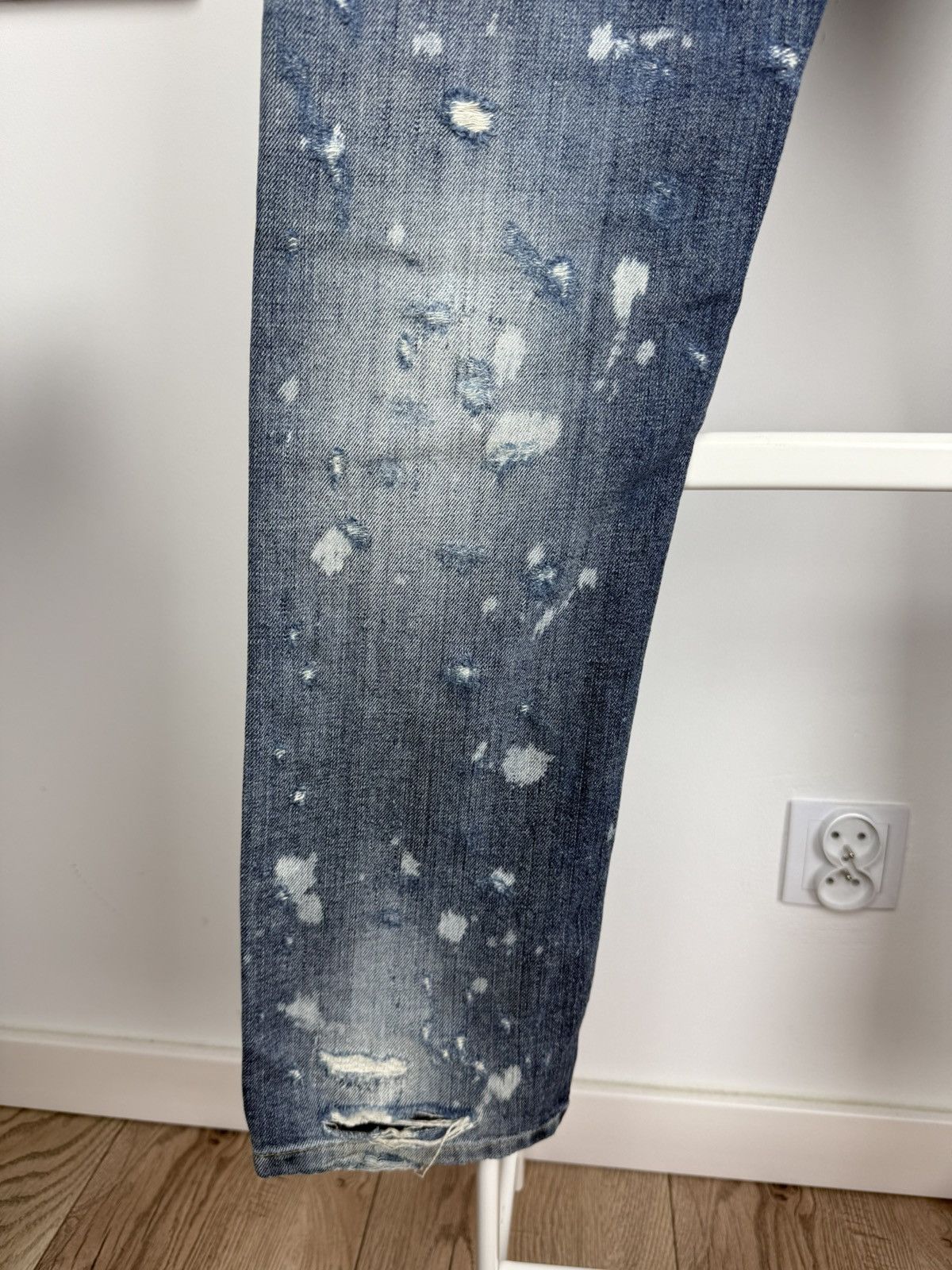 Beauty Beast × Dolce & Gabbana × Hysteric Glamour Rare D&G Distressed Paint Splatter Jeans Size US 31 - 11 Thumbnail