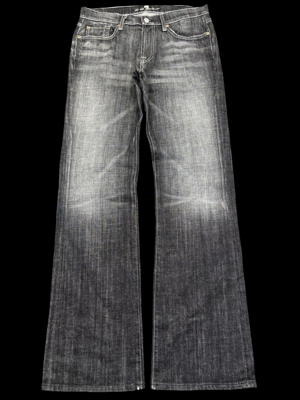 7 For All Mankind 💥90s Style Bootcut💥7 For All Mankind Black Wash Denim F906 Size US 32 / EU 48 - 1 Thumbnail