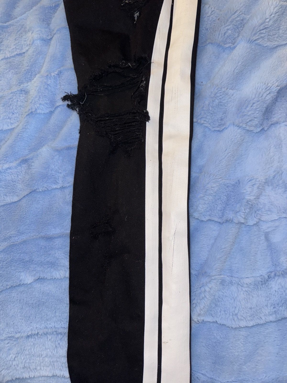 Amiri Amiri Black Striped Jeans Size US 28 / EU 44 - 2 Thumbnail