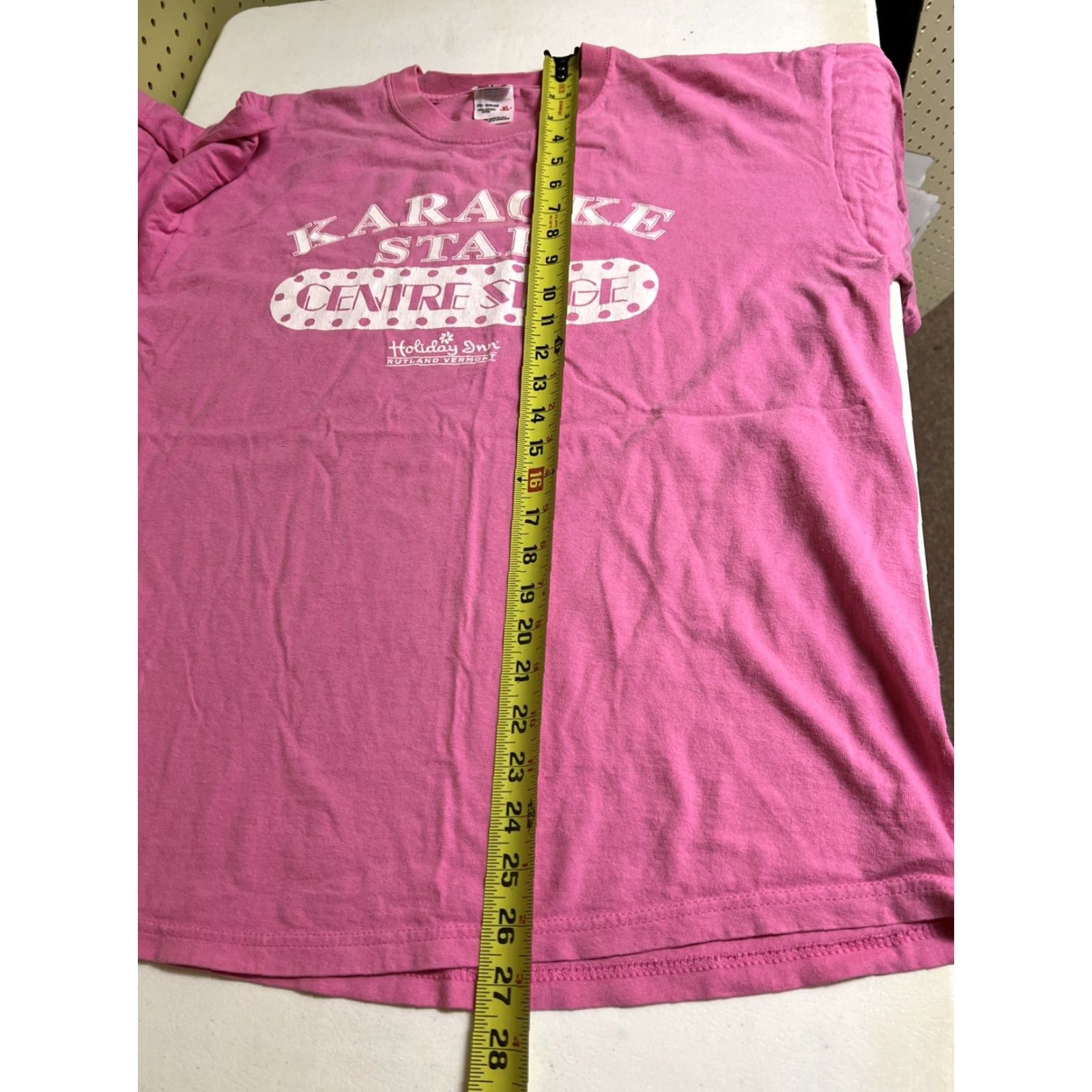 Pinko VINTAGE Holiday Inn Rutland VT Karaoke T-Shirt Short Sleeve Shirt Womens XL Pink Modern Classic Crew Neck Size XL / US 12-14 / IT 48-50 - 6 Thumbnail