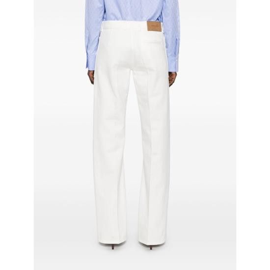 Salvatore Ferragamo SALVATORE FERRAGAMO Women Denim Pants 13G445 0780548 BIARG WHITE Size 26" / US 2 / IT 38 - 1 Thumbnail